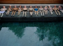 SET DEL FILM "LA GIOVINEZZA" DI PAOLO SORRENTINO.FOTO DI GIANNI FIORITO